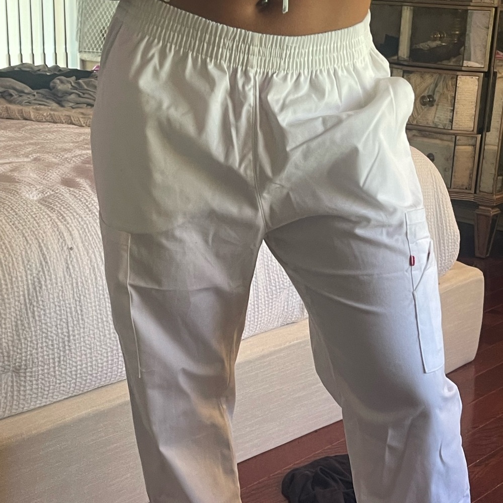 PETITE WHITE DICKIES